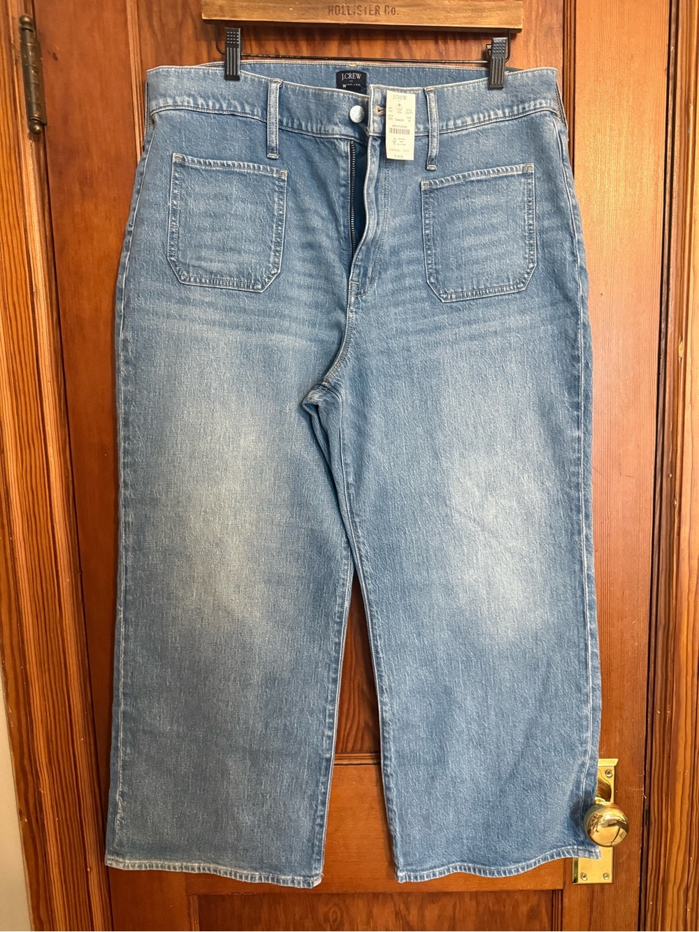 J. Crew Women’s Light Blue Wide-Leg Cropped Jeans Size 33 NWT